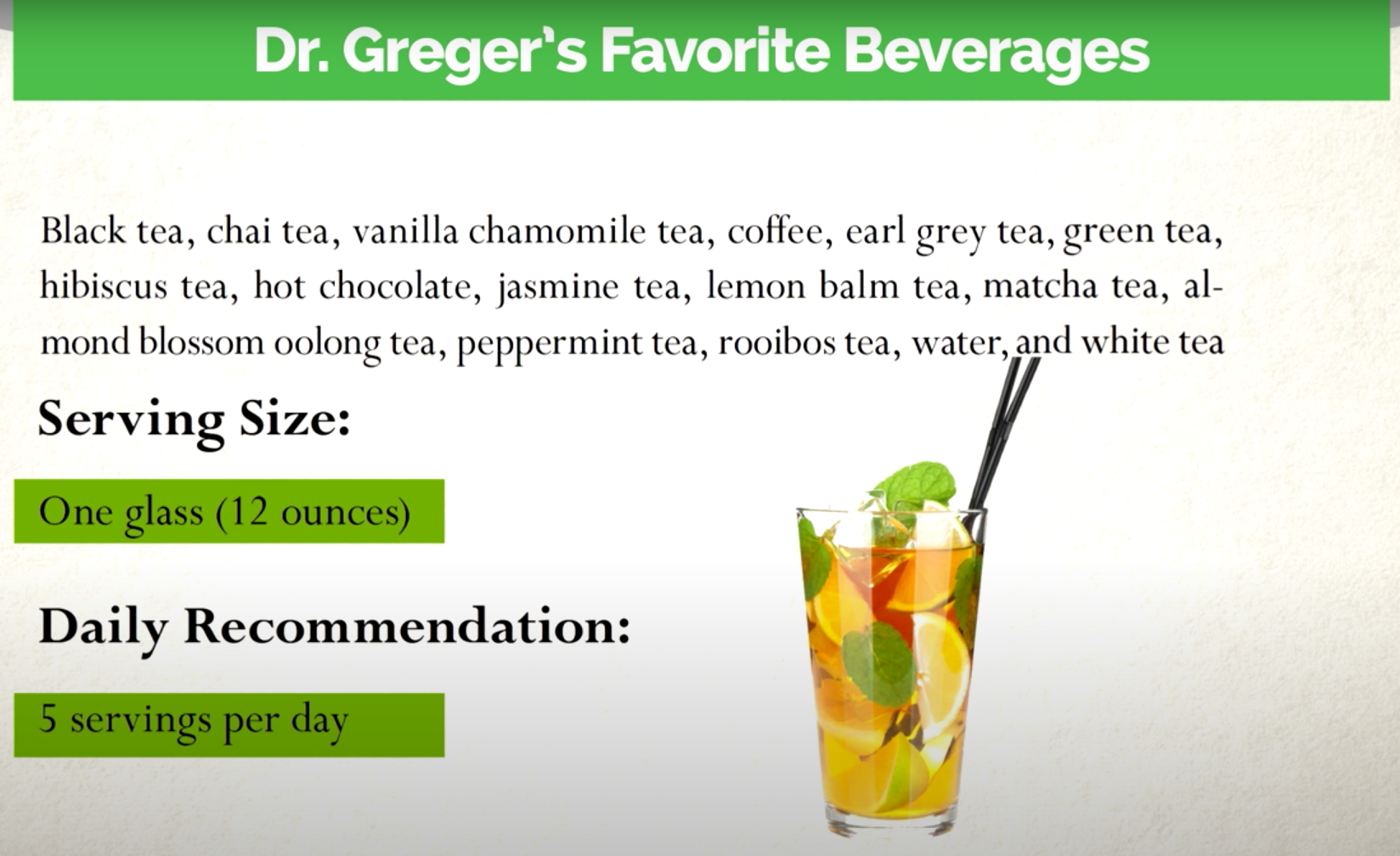 Daily Dozen: Beverages